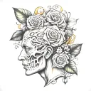 grief tattoo design idea
