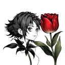 tulip and Gaara love tattoo design idea