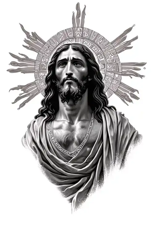 Jesus Crist tattoo design idea