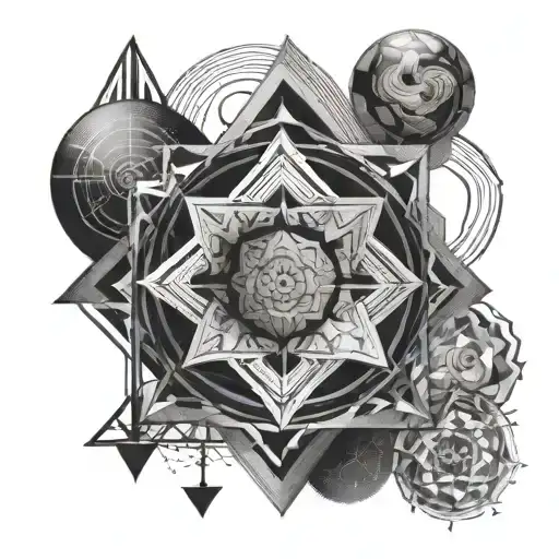 sacred geo symteric shapes tatto mood tattoo design idea