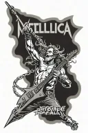 metallica and justice for all album cover tattoo design idea
