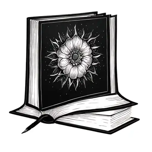 book open tattoo design idea