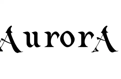 "Aurora" tattoo design idea
