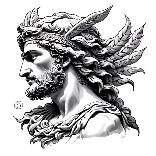 Greek Kairos tattoo design idea