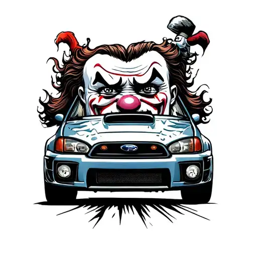 sad happy clowns two faces italian theater demonic small subaru impreza rally car below blue and sol key tattoo design idea