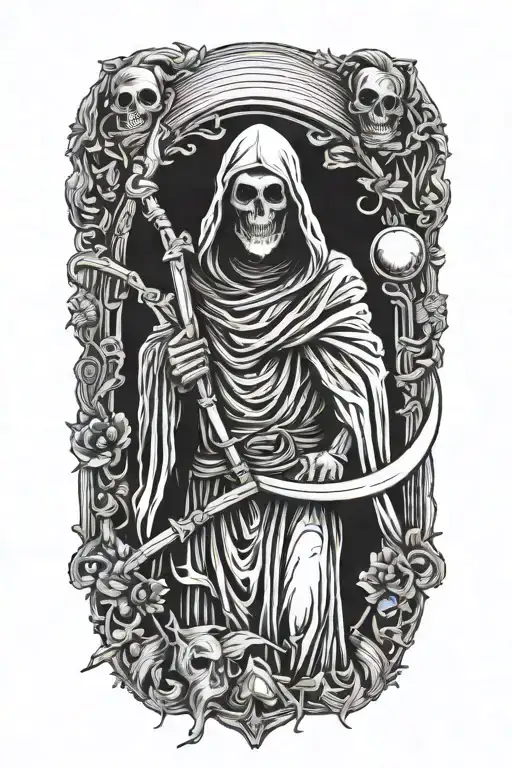 Grim Reaper tattoo design idea