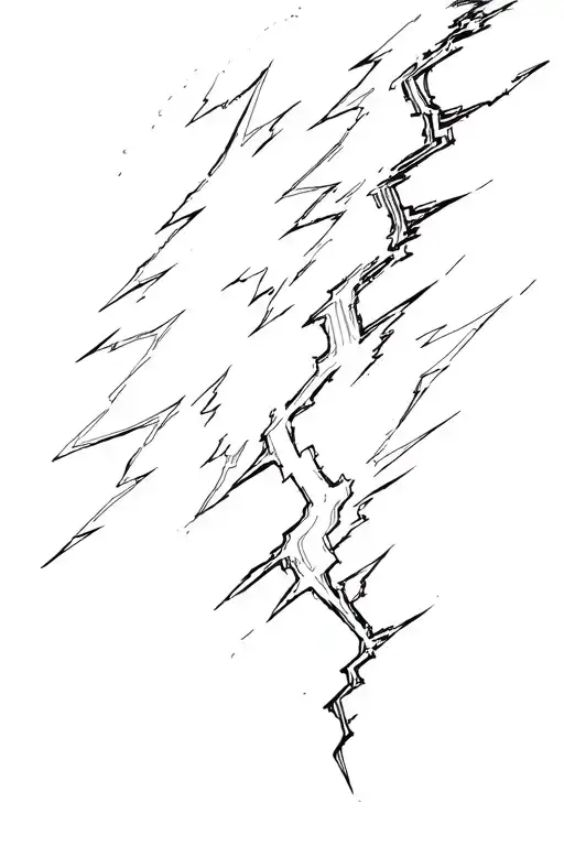 lightning tattoo design idea