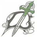 Celtic sword tattoo design idea