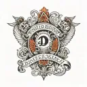 NDK LETTERS COMBINATION OF LETTERS tattoo design idea