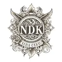 NDK LETTERS COMBINATION OF LETTERS tattoo design idea