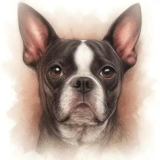 Boston Terrier tattoo design idea