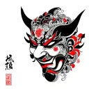 irezumi hannya mask full sleeve tattoo design inspired tattoo design idea
