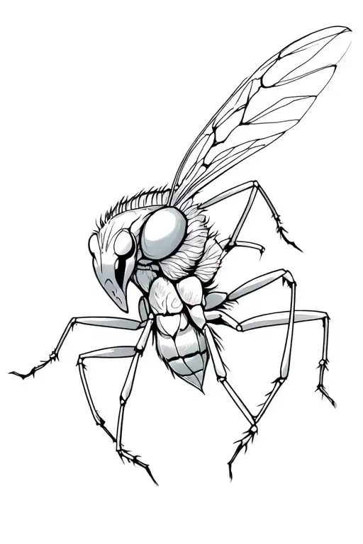 hornet tattoo design idea