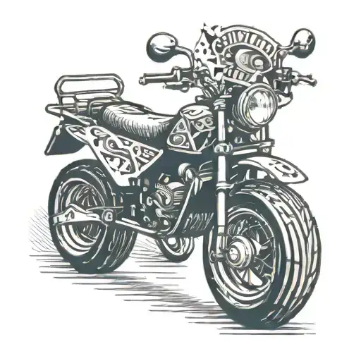 quad bike tattoo design idea