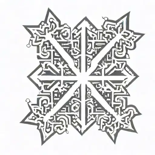 snowflake design tattoo design idea