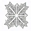 snowflake design tattoo design idea