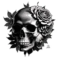 skull tattoo design idea