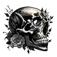 skull tattoo design idea