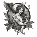 Lilith tattoo design idea