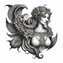 Lilith tattoo design idea