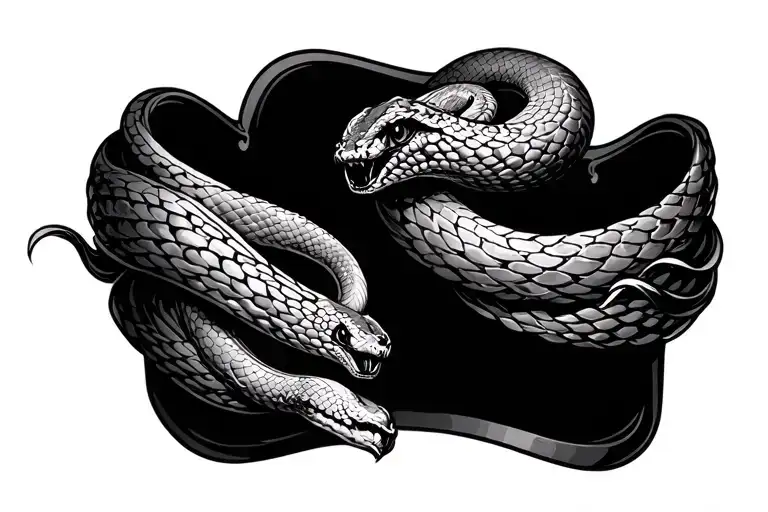 snake cuff tattoo wraps tattoo design idea