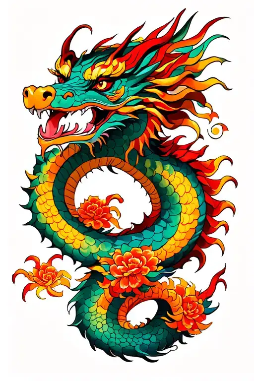 dragon tattoo design idea