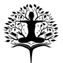 A tree of knowledge with yoga poses as the branches and books as the leaves tattoo design idea