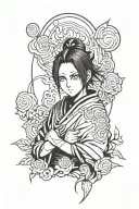 Kaguya's face, Naruto character tattoo design idea