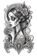 Corpse Bride tattoo design idea