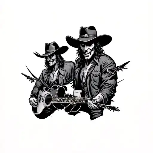 Cowboys From Hell tattoo design idea
