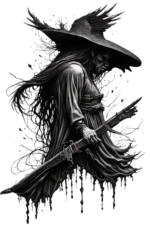 tho i walk through the valley of the shadow of death I fear no evil for tho you are with me tattoo design idea