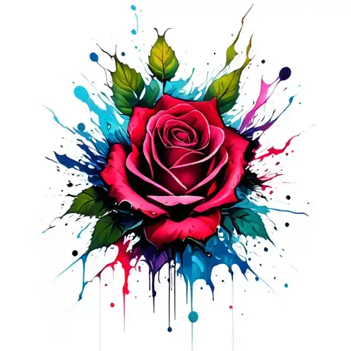 rose tattoo design idea