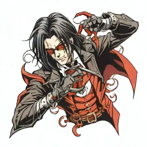 alucard de hellsing tattoo design idea