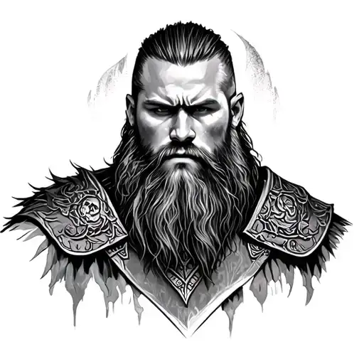 Ragnar Lothbrok tattoo design idea