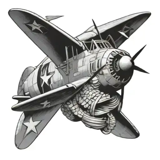 WWII Nose Art tattoo design idea