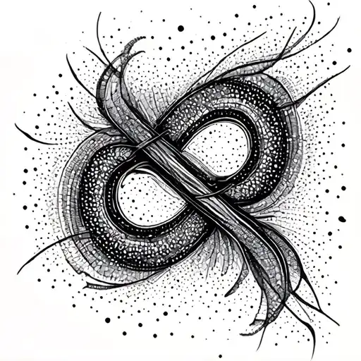 abstract infinity  tattoo design idea
