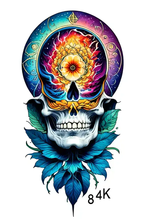 incorporate grateful dead, Virgo zodiac and physcoanalysis tattoo design idea