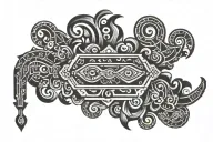 Mayan armband tattoo design idea