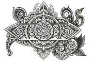 Mayan armband tattoo design idea