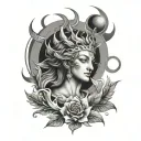 helios tattoo design idea