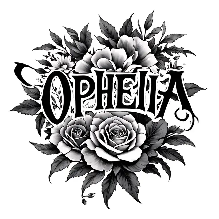 "OPHELIA" CHICANO WRITING WITH: EVERY tattoo design idea