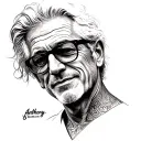 Anthony Bourdain tattoo design idea