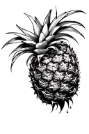 Atlantis pineapple tattoo design idea
