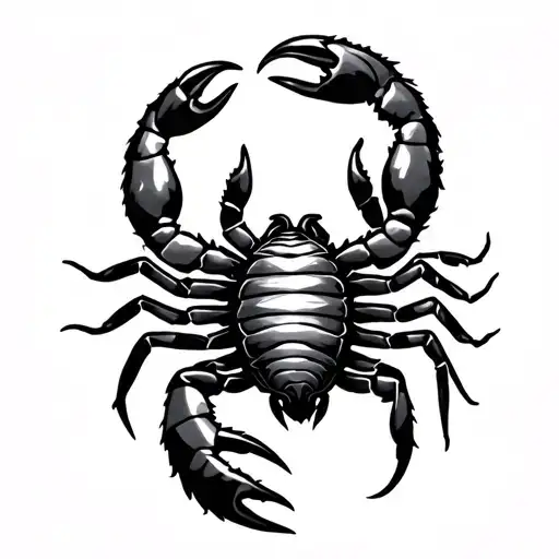 Lion scorpion intertwined representing your love tattoo design idea