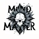 mind matter tattoo design idea