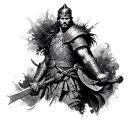 Germanic Warrior tattoo design idea