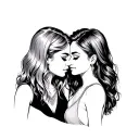 Lesbian Couple tattoo design idea