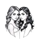 Lesbian Couple tattoo design idea