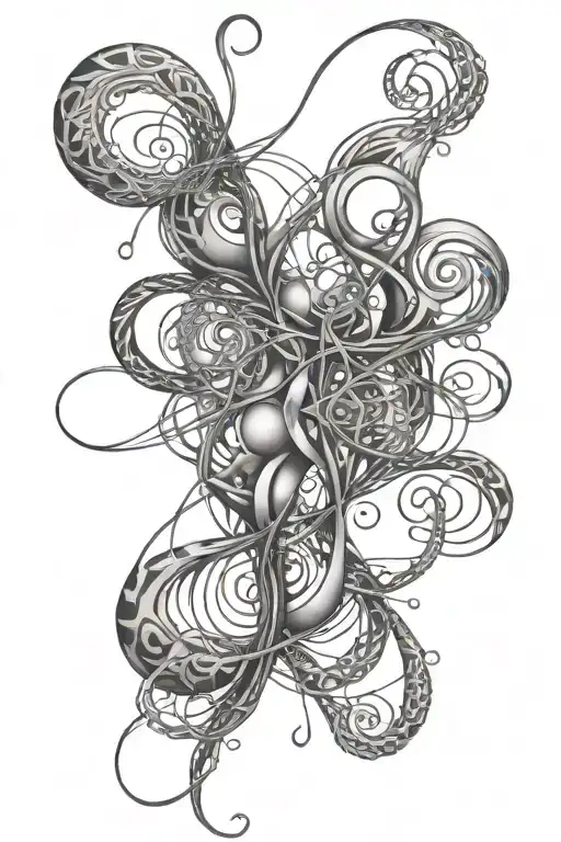 quantum entanglement tattoo design idea