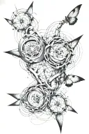 quantum entanglement tattoo design idea